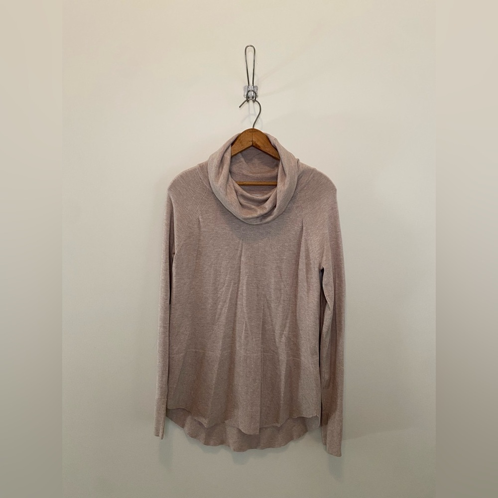 Tan Cowl Neck Sweater